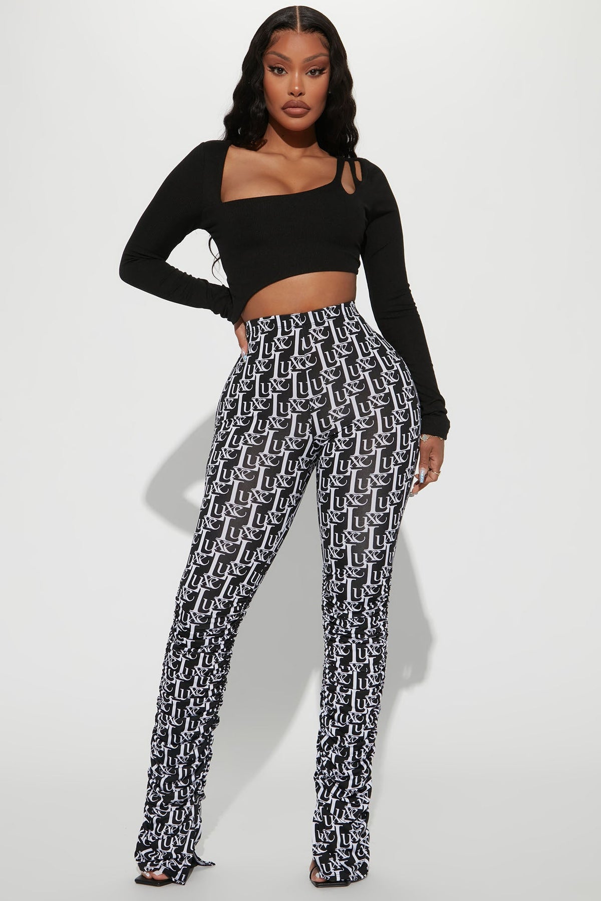 Calça Feminina Estampado Branco – Doce Malícia