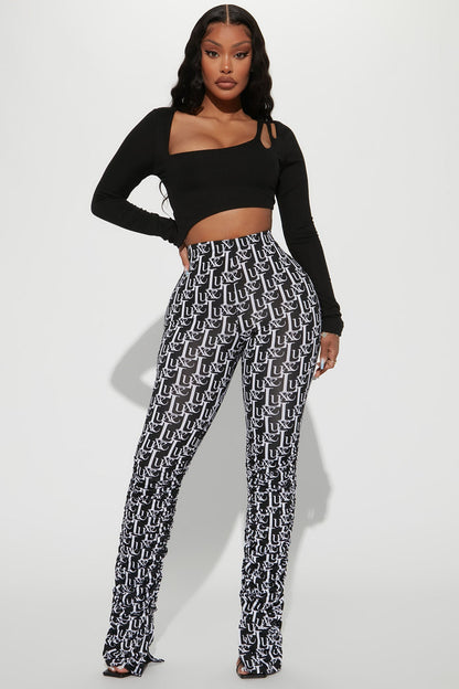 Calça Feminina Estampado Branco – Doce Malícia