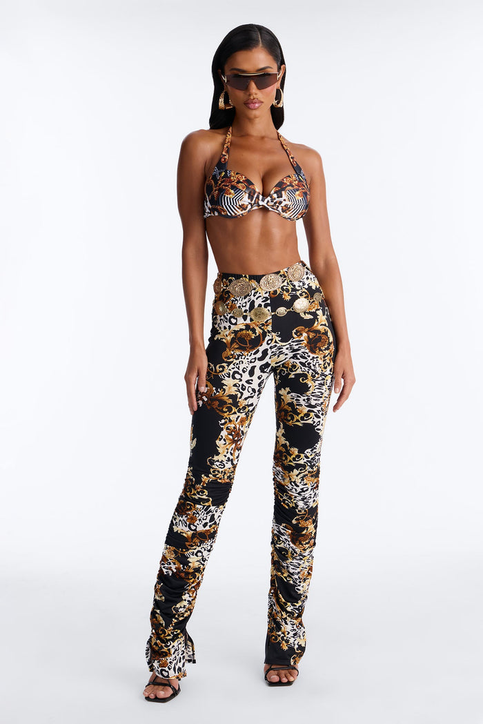 Calça Feminina Estampado Branco – Doce Malícia — Doce Malícia