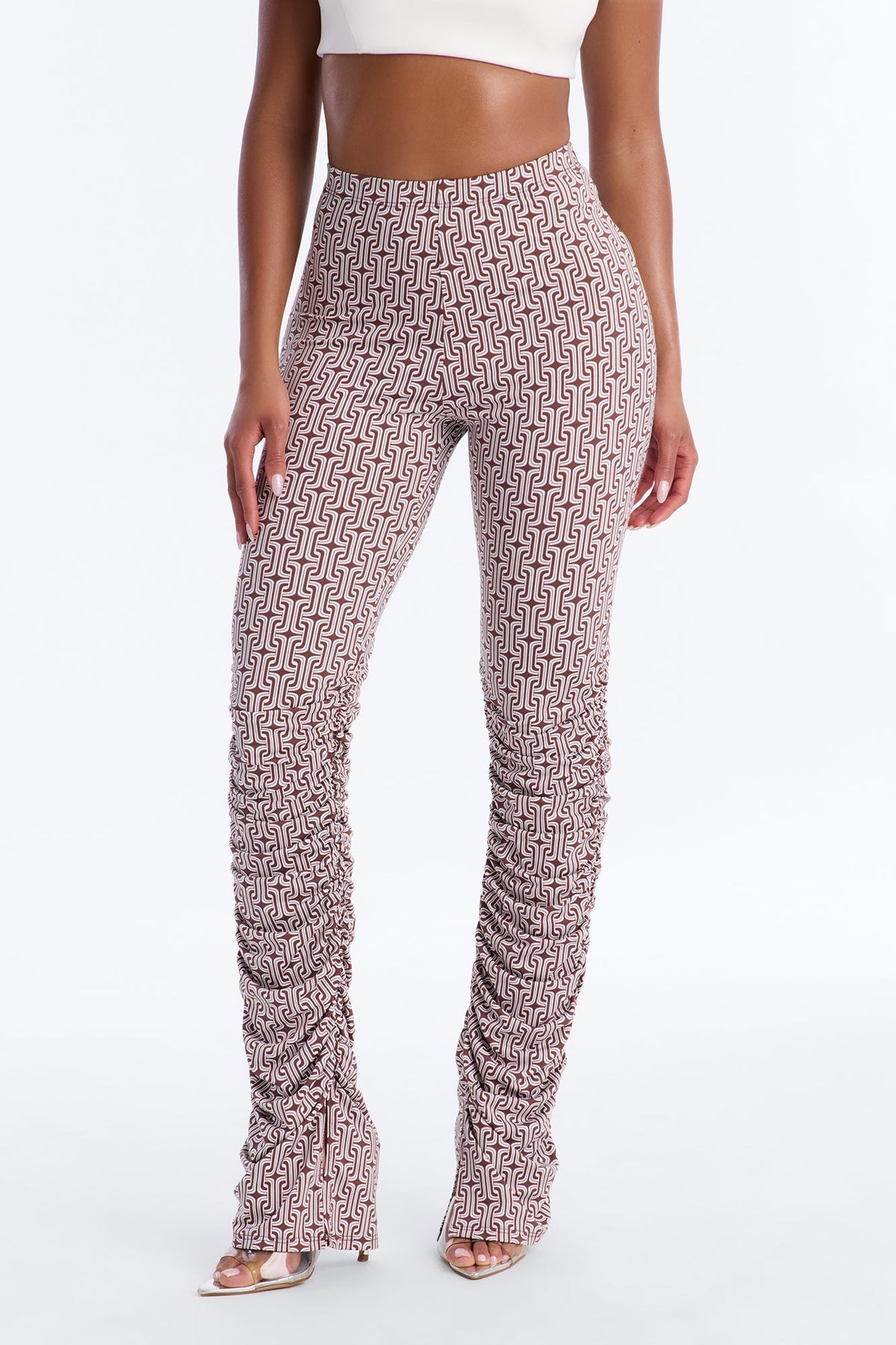 Calça Feminina Estampado Branco – Doce Malícia