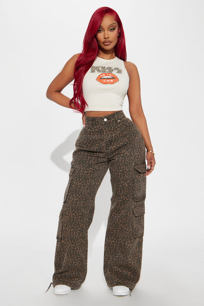 Calça Feminina Estampado Cargo Marrom – Doce Malícia