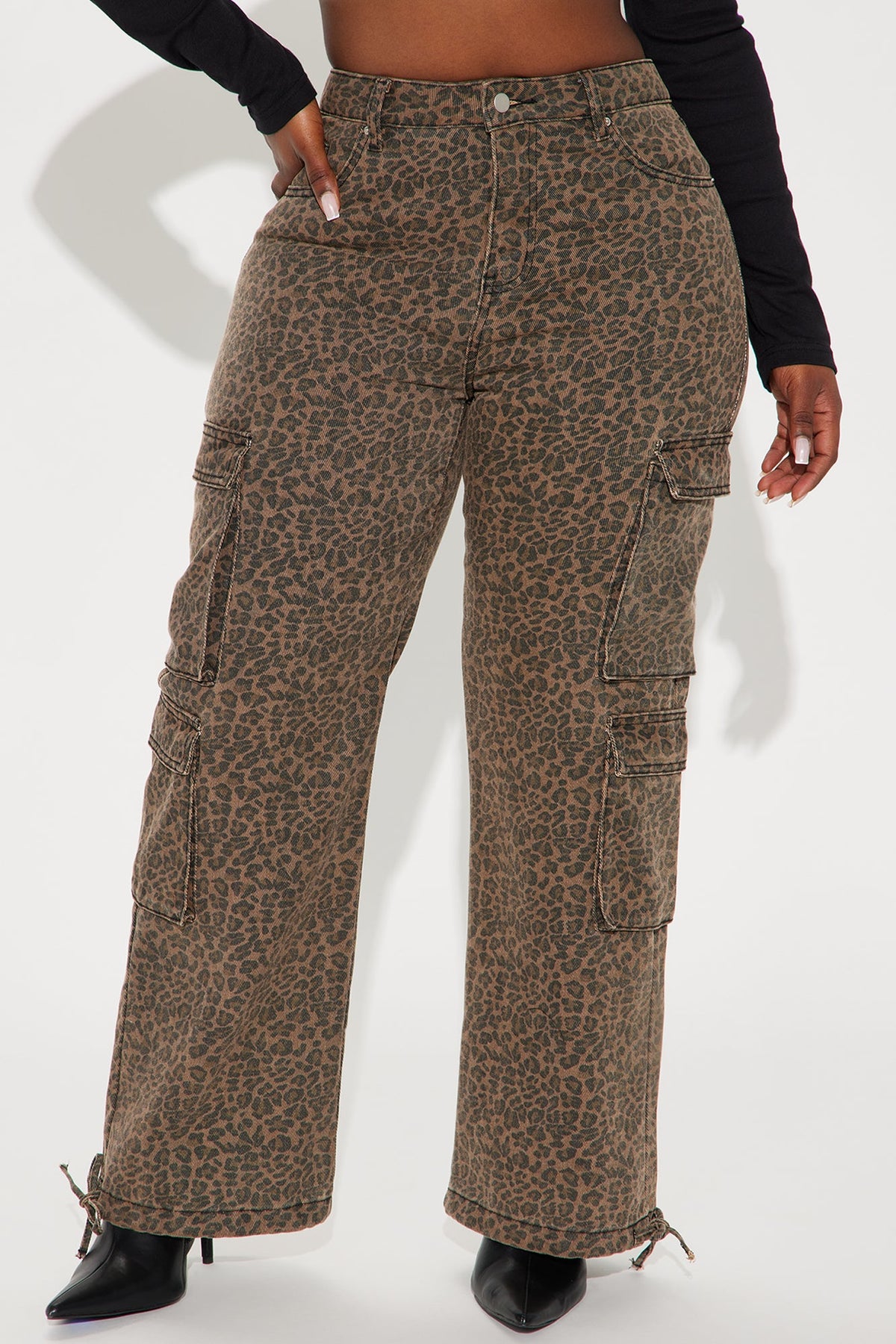Calça Feminina Estampado Cargo Marrom – Doce Malícia