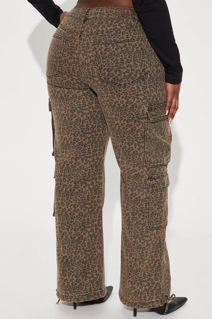 Calça Feminina Estampado Cargo Marrom – Doce Malícia