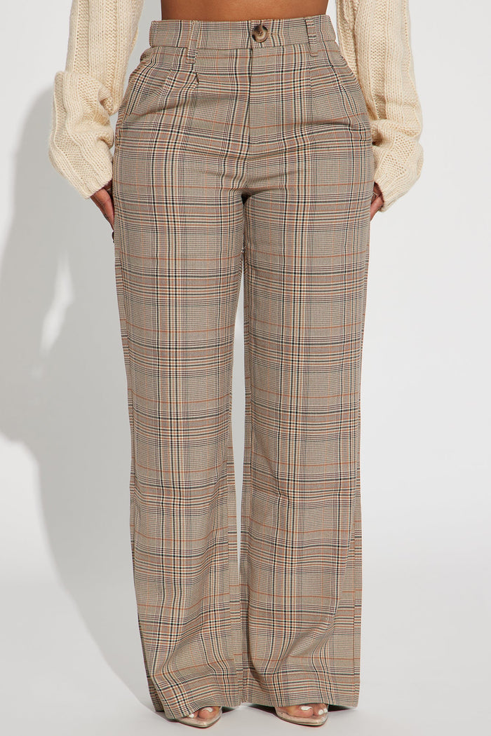 Calça Feminina Estampado Pantalona Bege – Doce Malícia — Doce Malícia