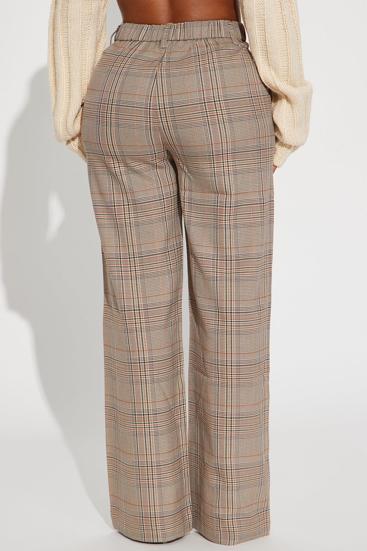 Calça Feminina Estampado Pantalona Bege – Doce Malícia