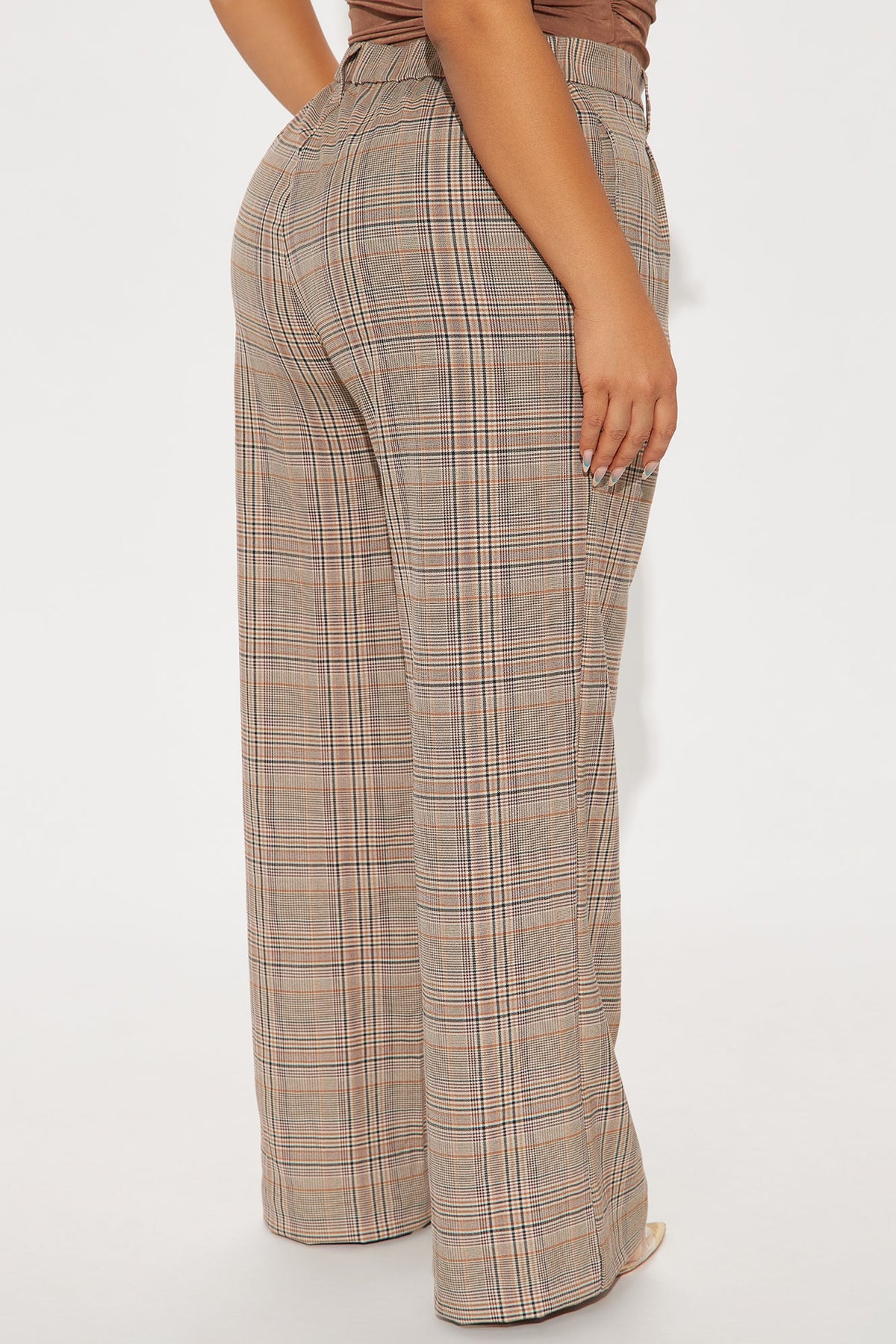 Calça Feminina Estampado Pantalona Bege – Doce Malícia