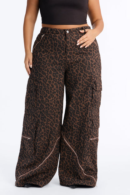 Calça Feminina Estampado Pantalona Cargo – Doce Malícia