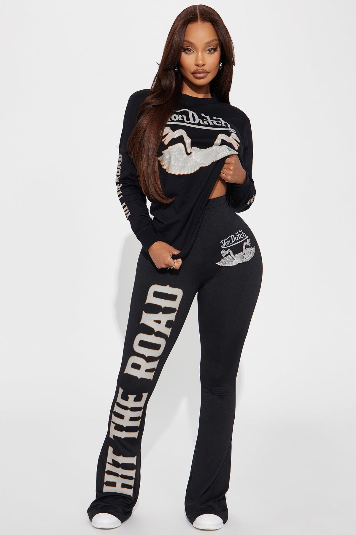 Calça Feminina Estampado Preto – Doce Malícia