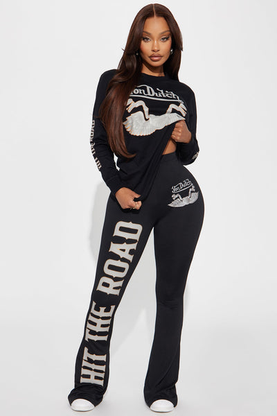 Calça Feminina Estampado Preto – Doce Malícia