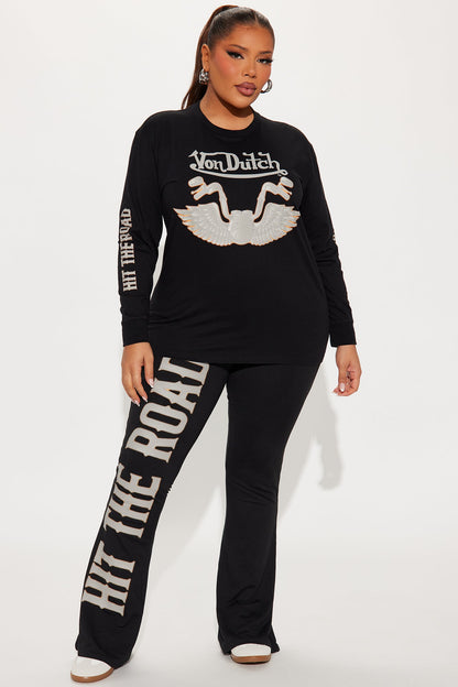 Calça Feminina Estampado Preto – Doce Malícia
