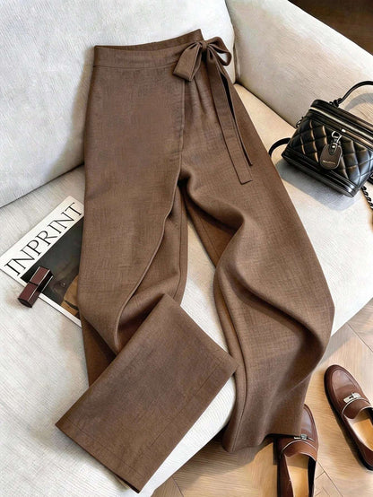 Calça Feminina Linho Cintura Alta Preto – Doce Malícia