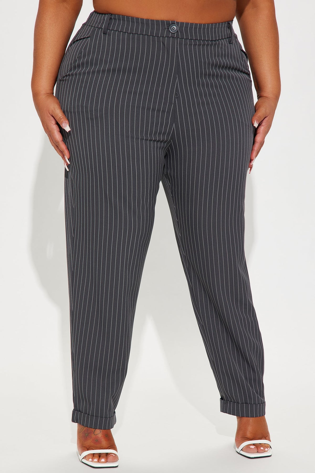 Calça Feminina Listrado Cinza – Doce Malícia