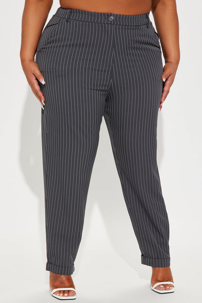 Calça Feminina Listrado Cinza – Doce Malícia