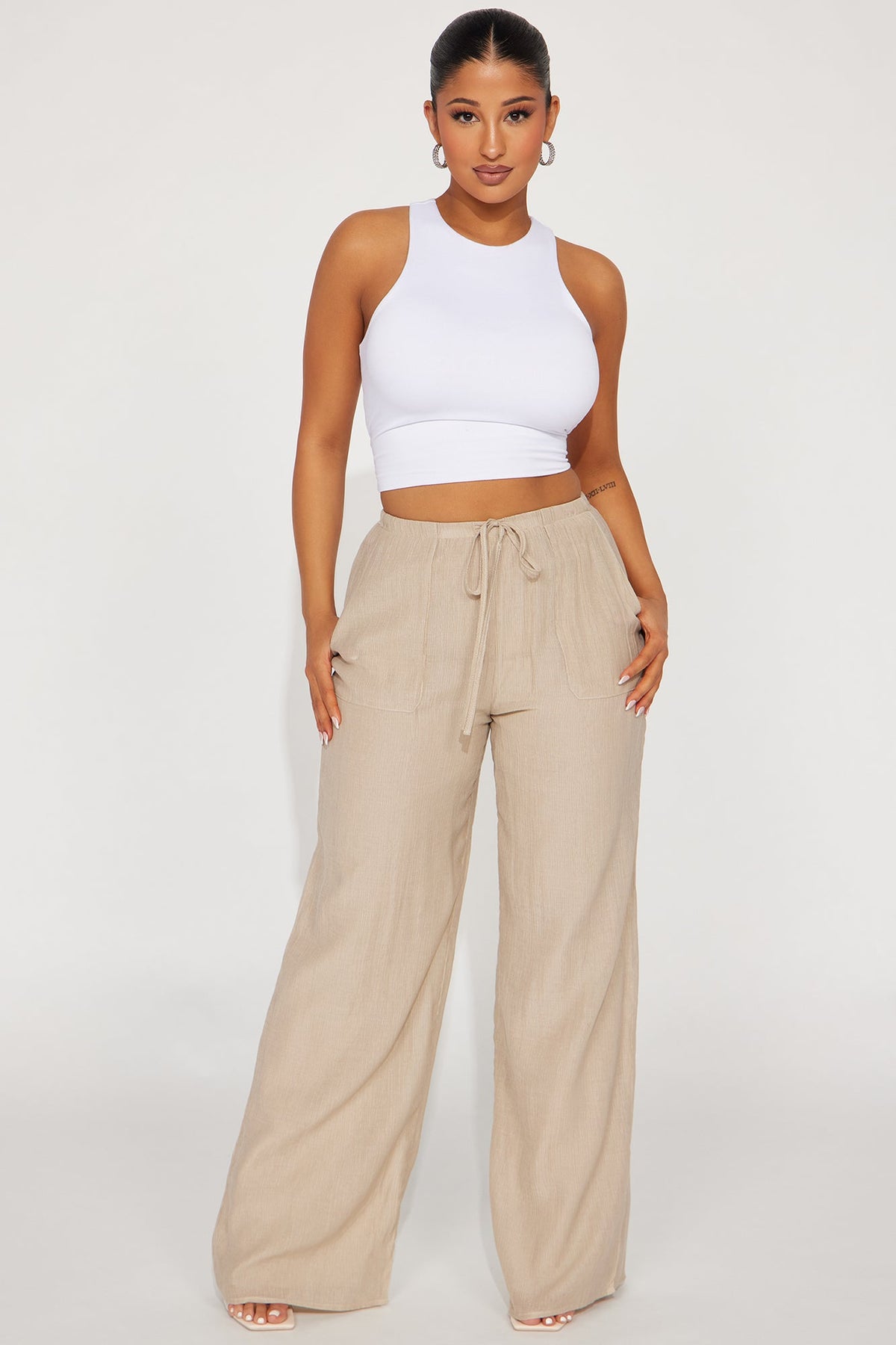 Calça Feminina Pantalona Amarelo Manteiga – Doce Malícia