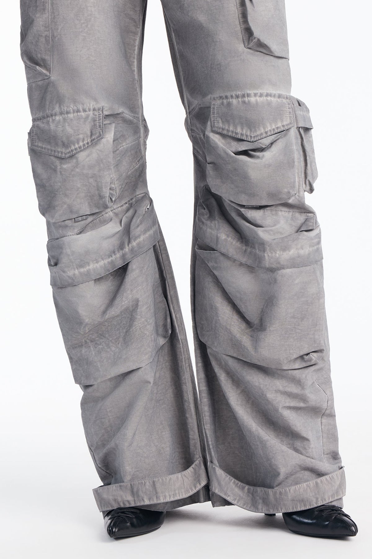 Calça Feminina Pantalona Cargo Soltinho Bege – Doce Malícia