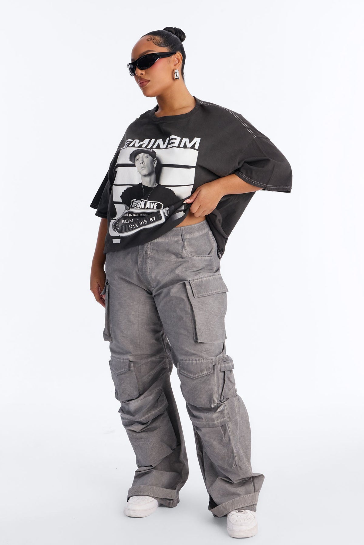 Calça Feminina Pantalona Cargo Soltinho Bege – Doce Malícia