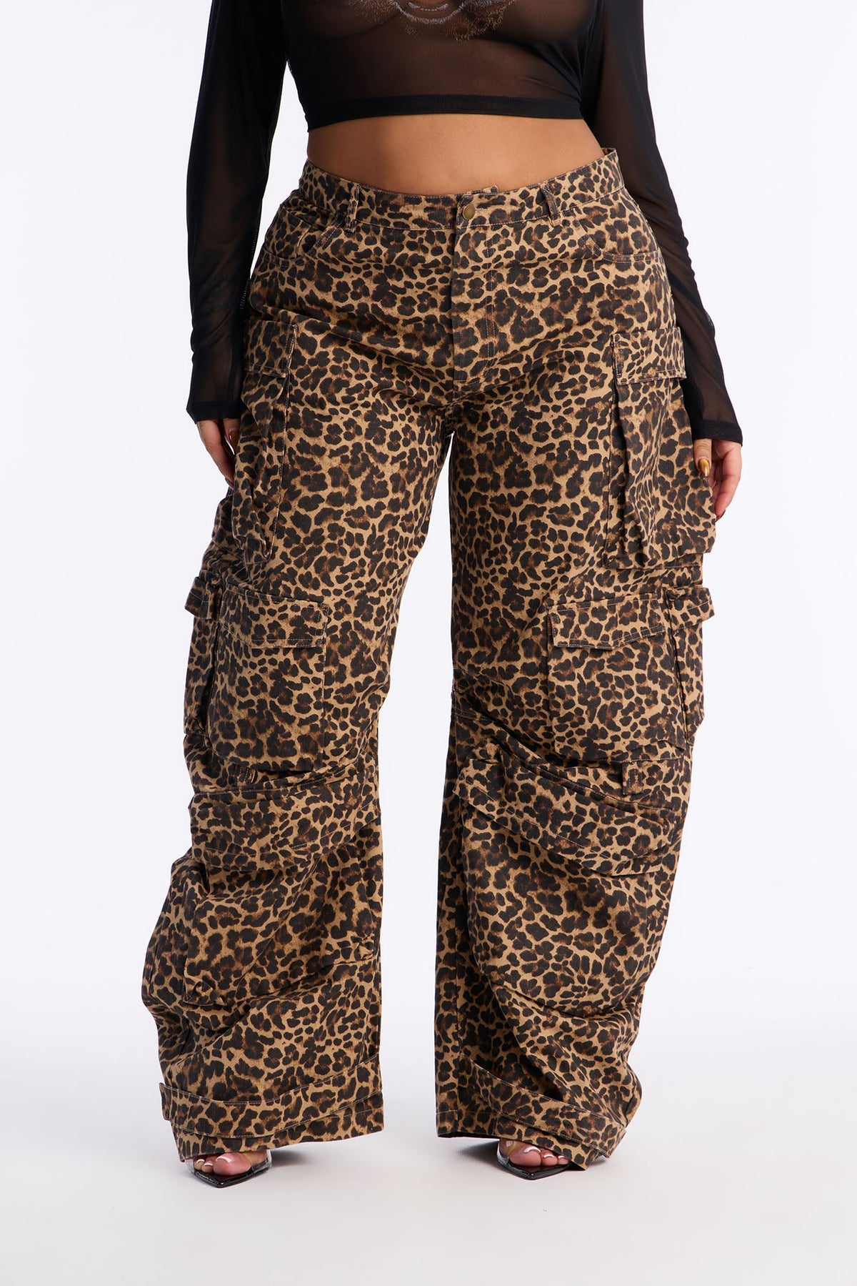 Calça Feminina Pantalona Cargo Soltinho Marrom – Doce Malícia