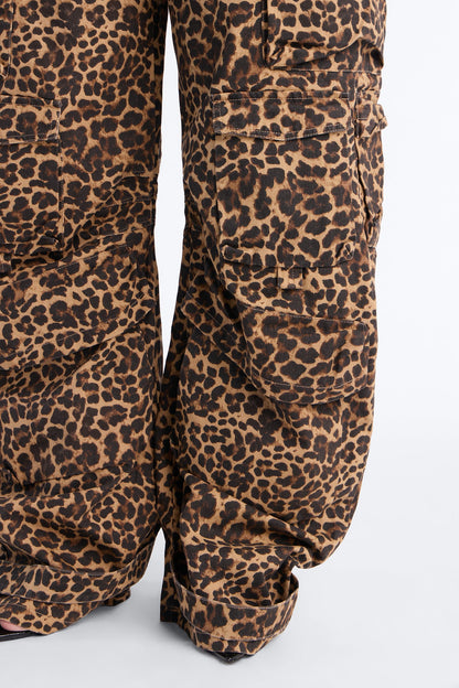 Calça Feminina Pantalona Cargo Soltinho Marrom – Doce Malícia