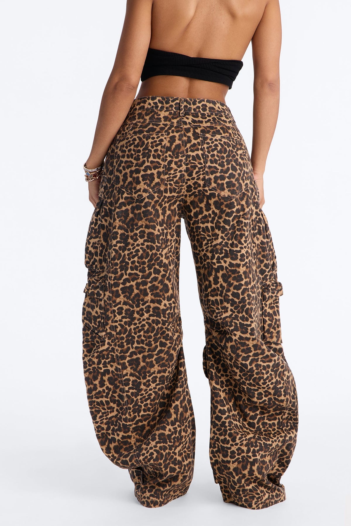 Calça Feminina Pantalona Cargo Soltinho Marrom – Doce Malícia