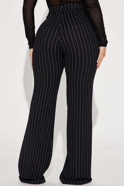 Calça Feminina Pantalona Cintura Alta Plissado Branco – Doce Malícia