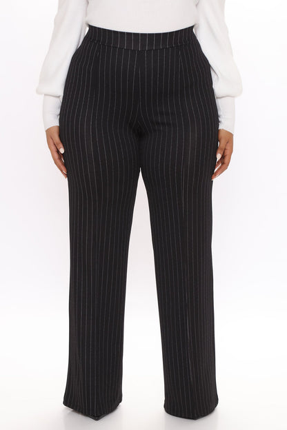 Calça Feminina Pantalona Cintura Alta Plissado Branco – Doce Malícia
