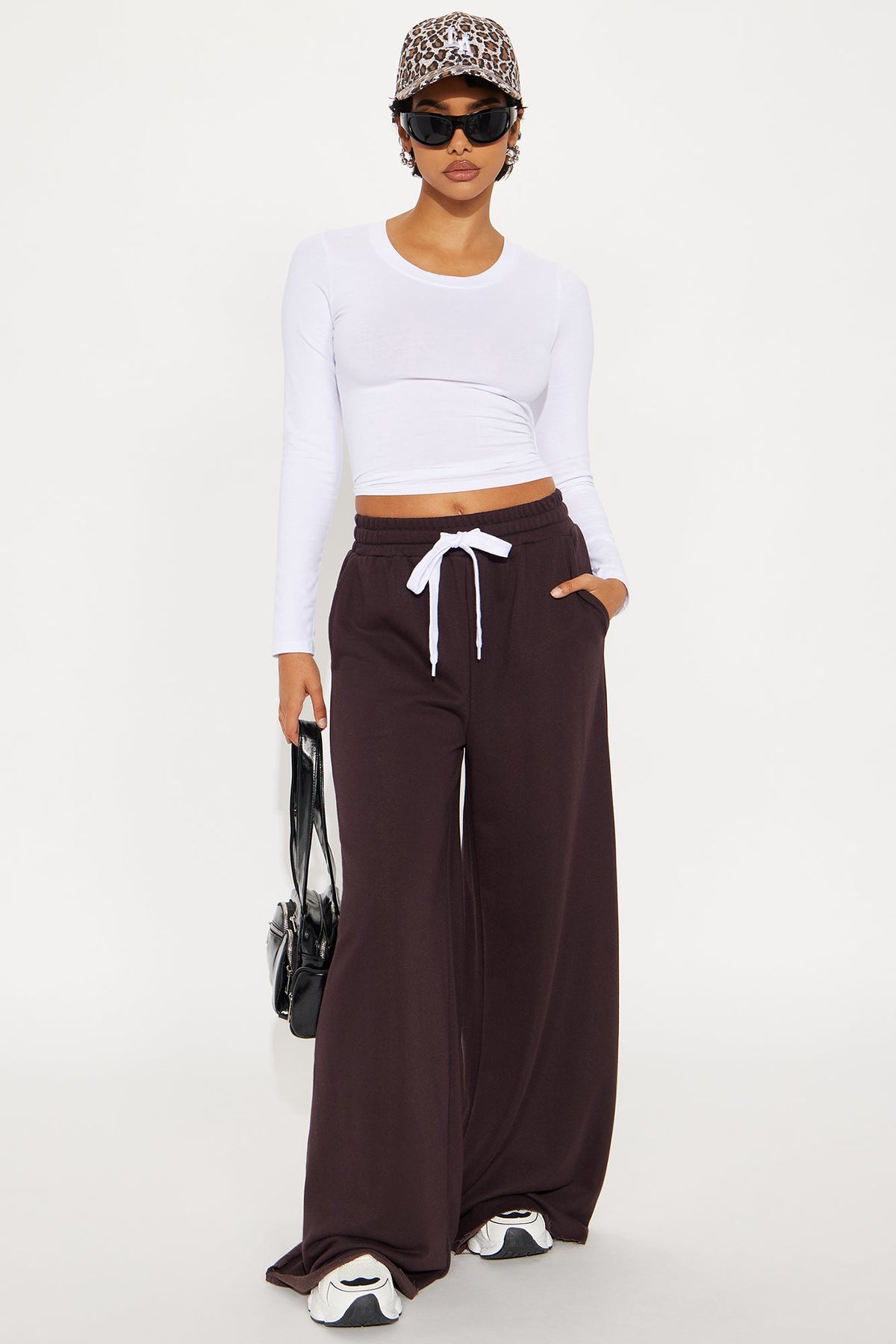 Calça Feminina Pantalona Cintura Alta Soltinho Preto – Doce Malícia