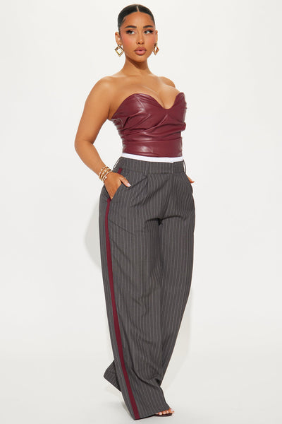 Calça Feminina Pantalona Listrado – Doce Malícia