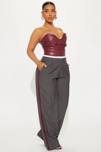 Calça Feminina Pantalona Listrado – Doce Malícia