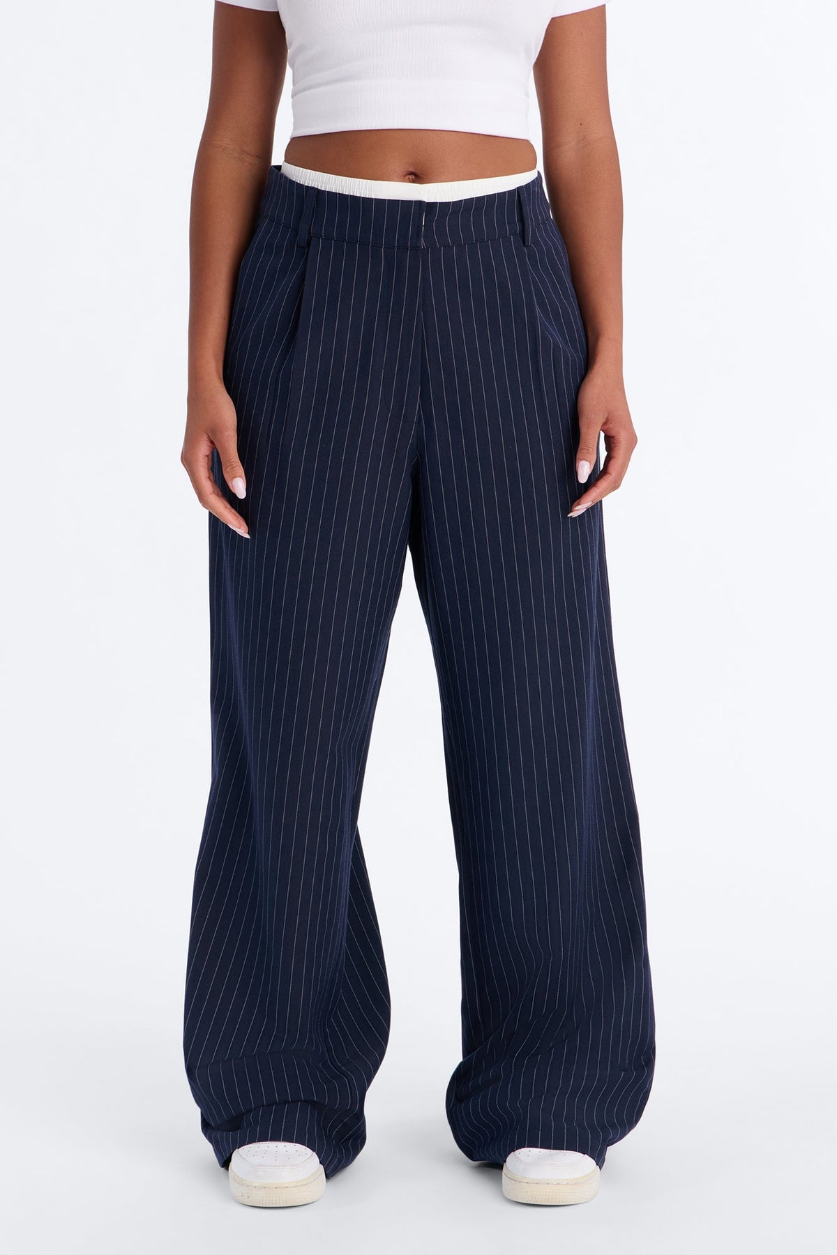 Calça Feminina Pantalona Listrado – Doce Malícia