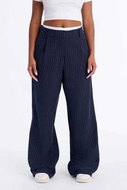 Calça Feminina Pantalona Listrado – Doce Malícia