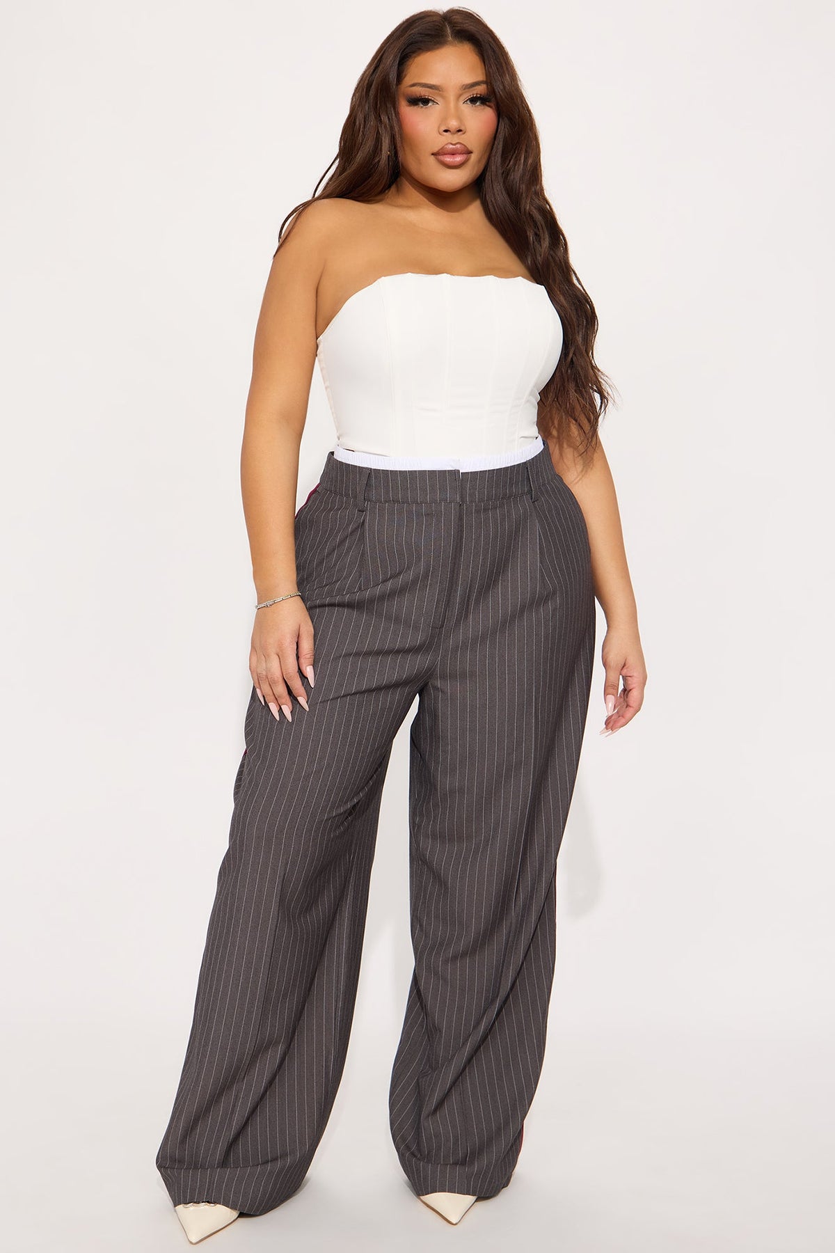 Calça Feminina Pantalona Listrado – Doce Malícia
