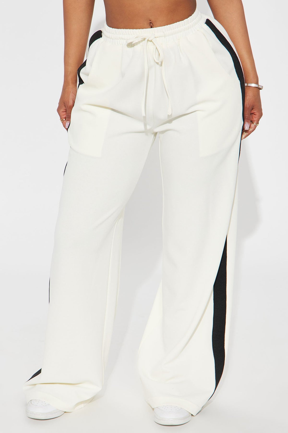 Calça Feminina Pantalona Listrado Azul – Doce Malícia