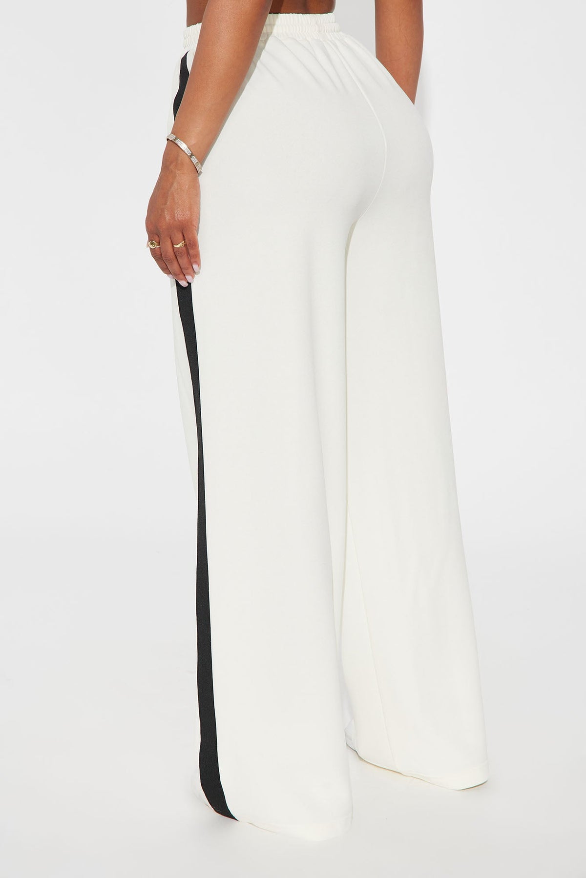 Calça Feminina Pantalona Listrado Azul – Doce Malícia