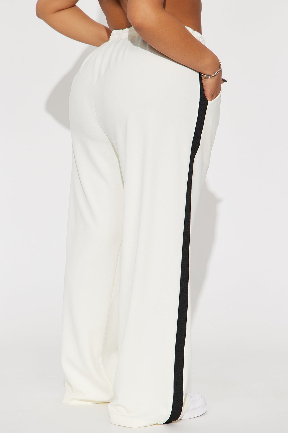 Calça Feminina Pantalona Listrado Azul – Doce Malícia