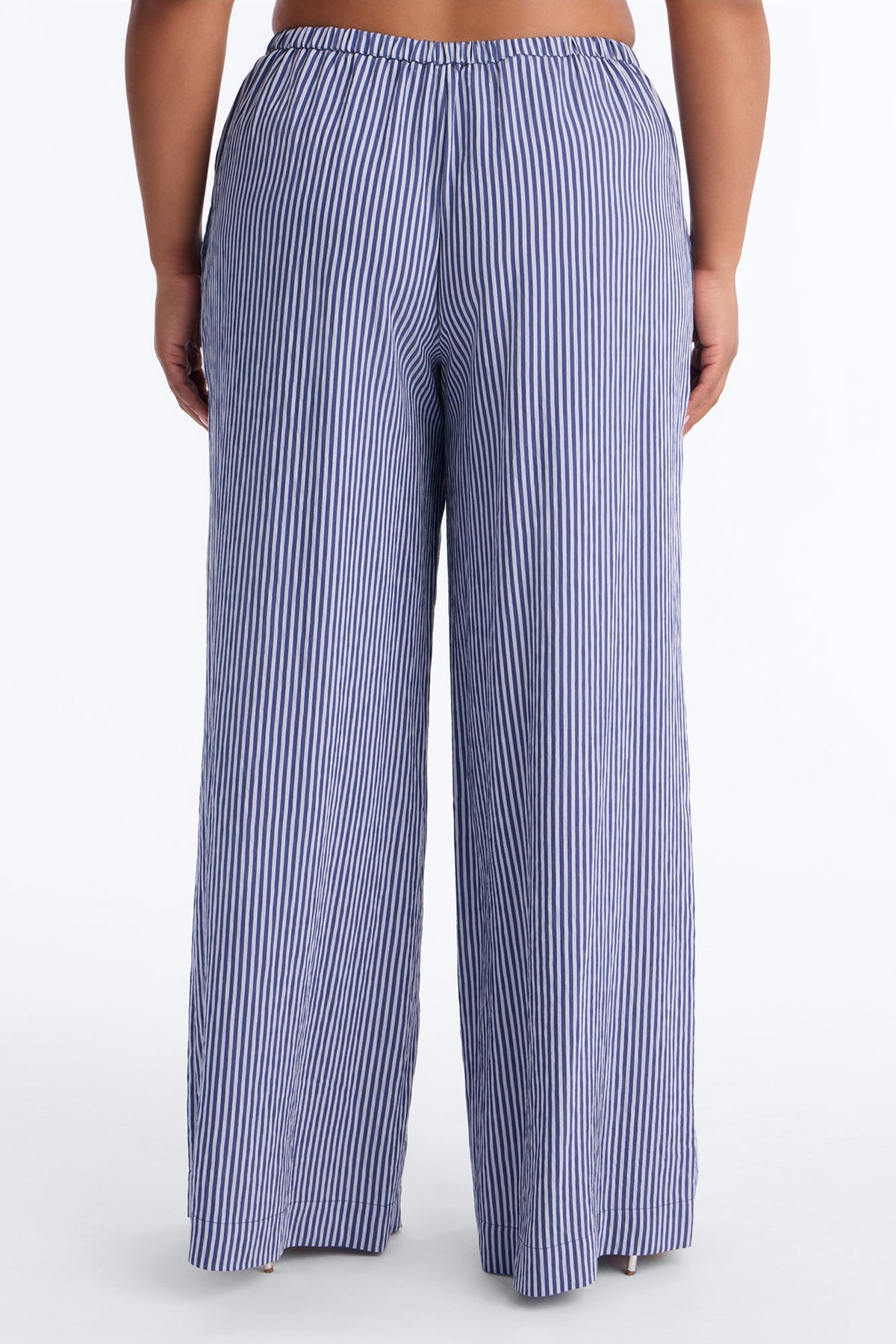 Calça Feminina Pantalona Listrado Marrom – Doce Malícia
