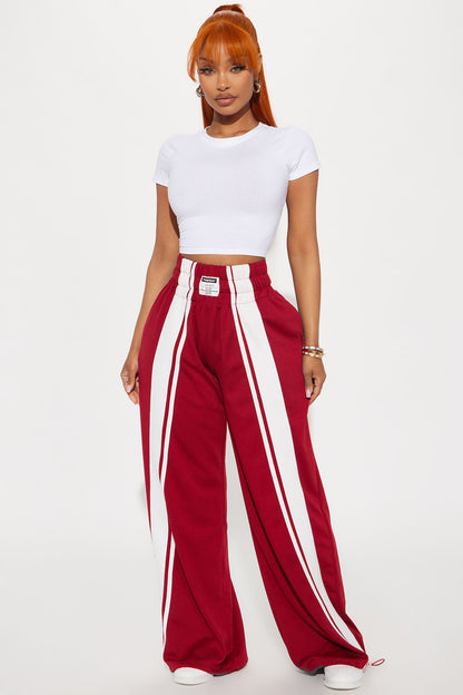 Calça Feminina Pantalona Listrado Preto – Doce Malícia