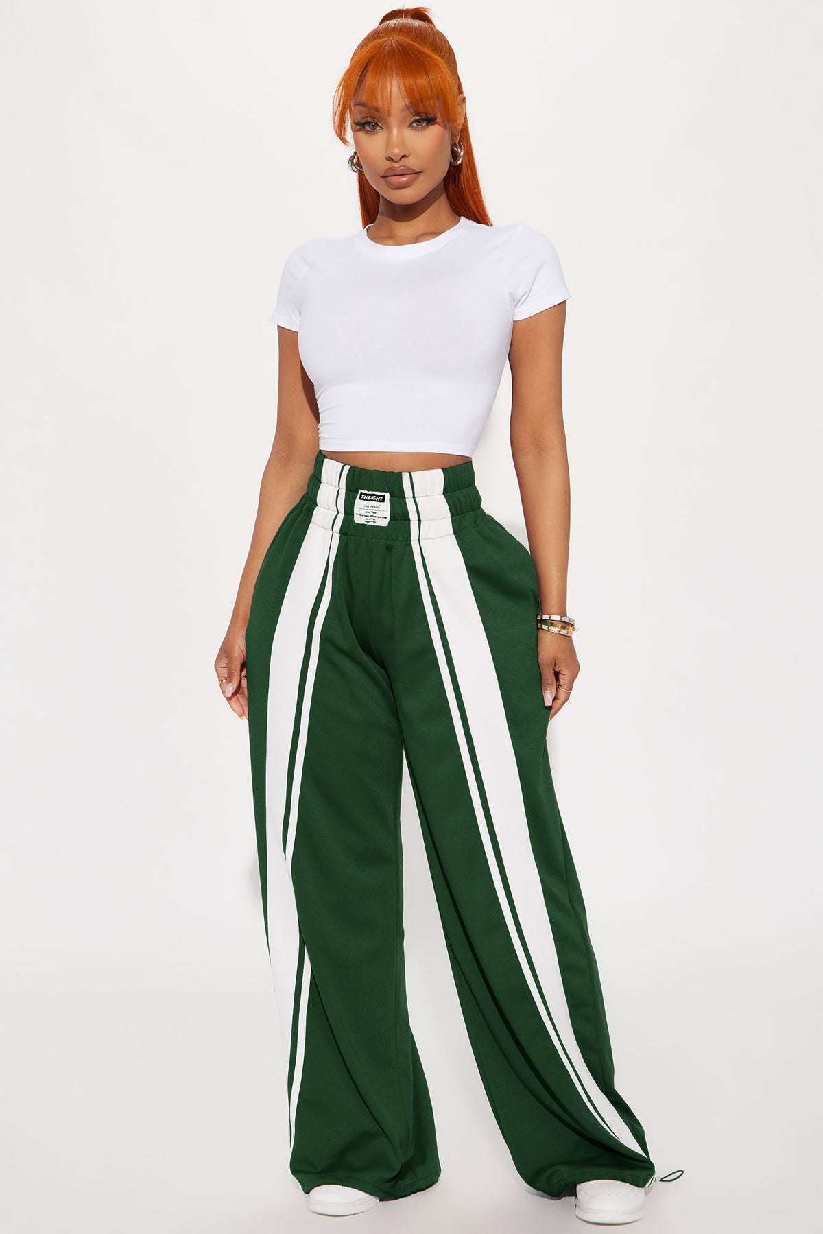 Calça Feminina Pantalona Listrado Preto – Doce Malícia