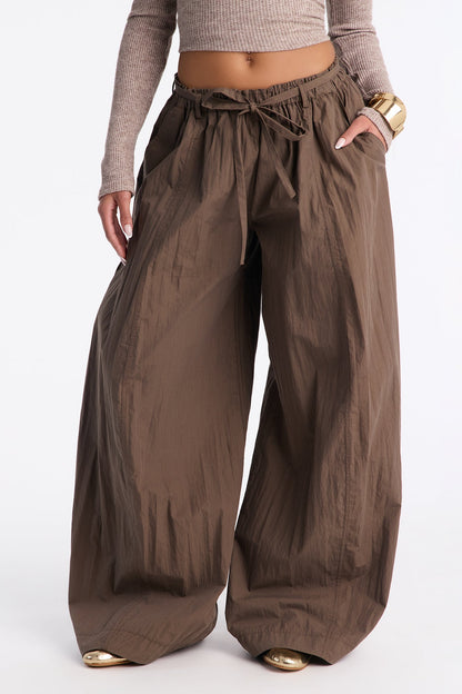 Calça Feminina Pantalona Marrom – Doce Malícia