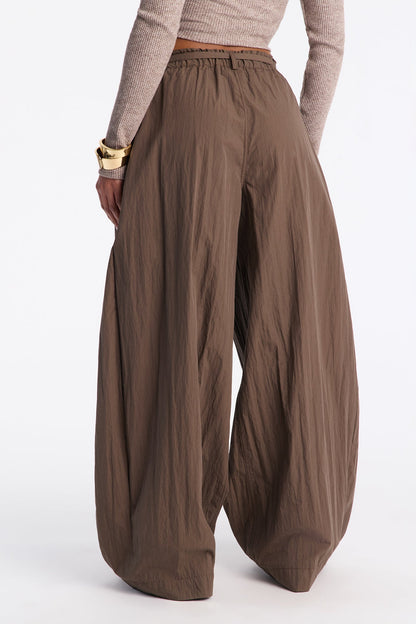 Calça Feminina Pantalona Marrom – Doce Malícia