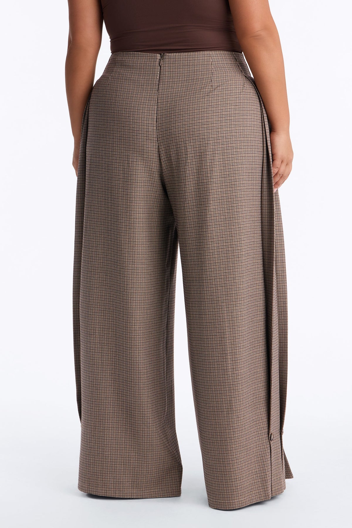 Calça Feminina Pantalona Plissado Dourado – Doce Malícia