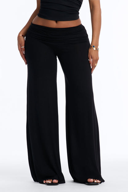 Calça Feminina Pantalona Preto – Doce Malícia