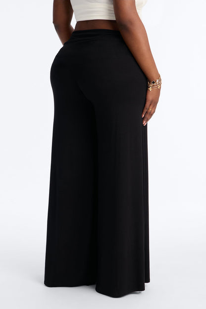 Calça Feminina Pantalona Preto – Doce Malícia