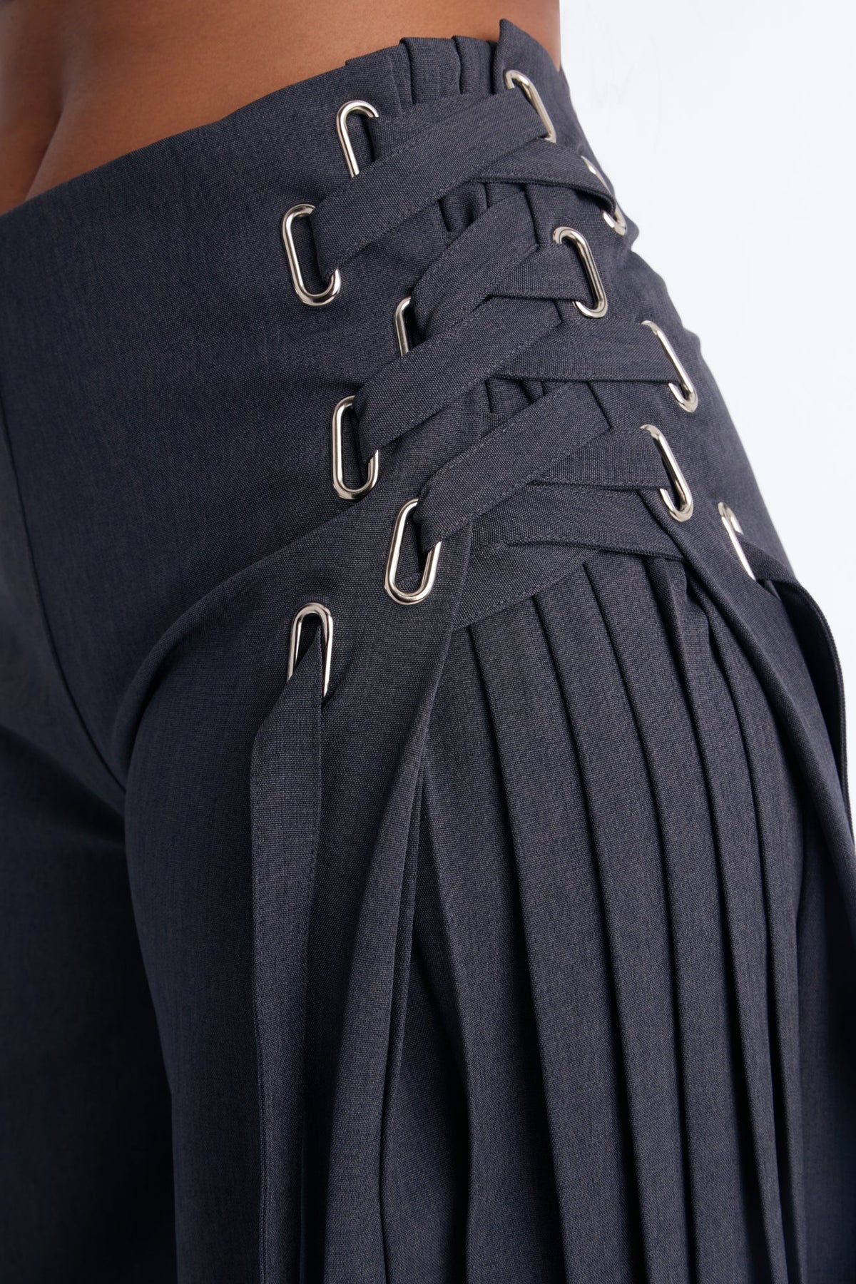 Calça Feminina Pantalona Renda Plissado – Doce Malícia