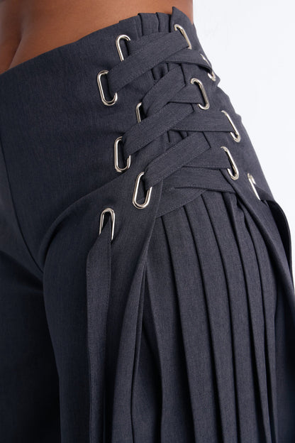 Calça Feminina Pantalona Renda Plissado – Doce Malícia