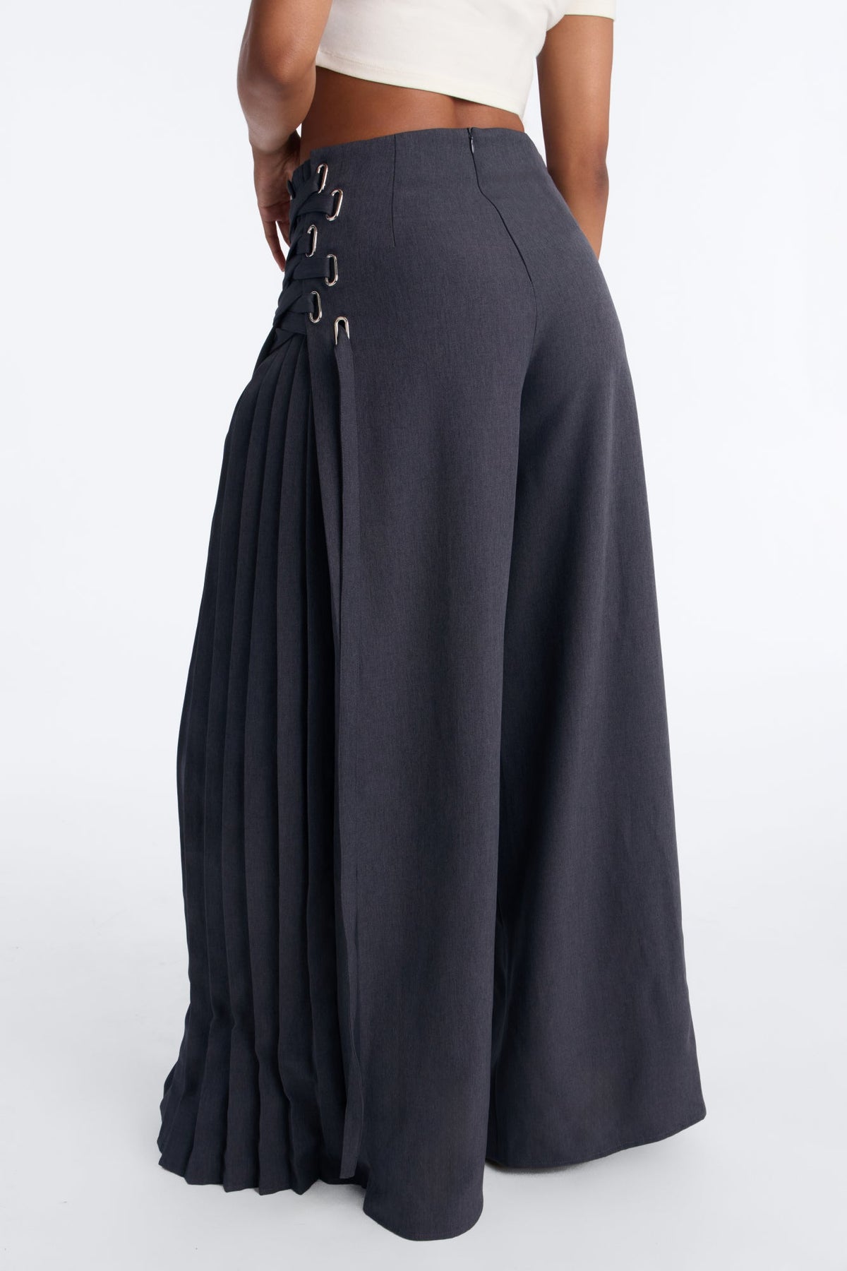 Calça Feminina Pantalona Renda Plissado – Doce Malícia