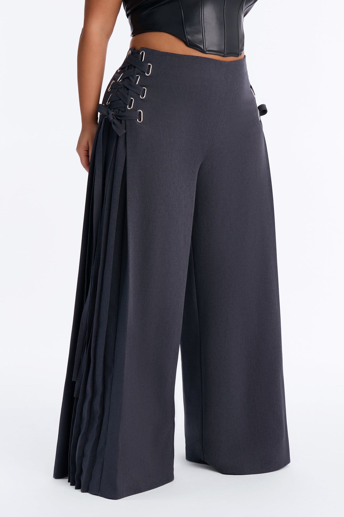 Calça Feminina Pantalona Renda Plissado – Doce Malícia