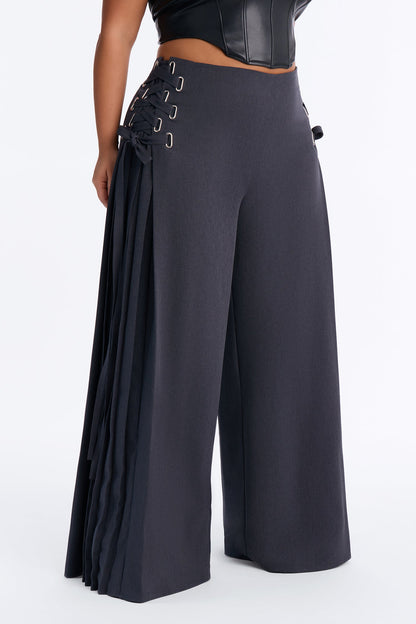Calça Feminina Pantalona Renda Plissado – Doce Malícia