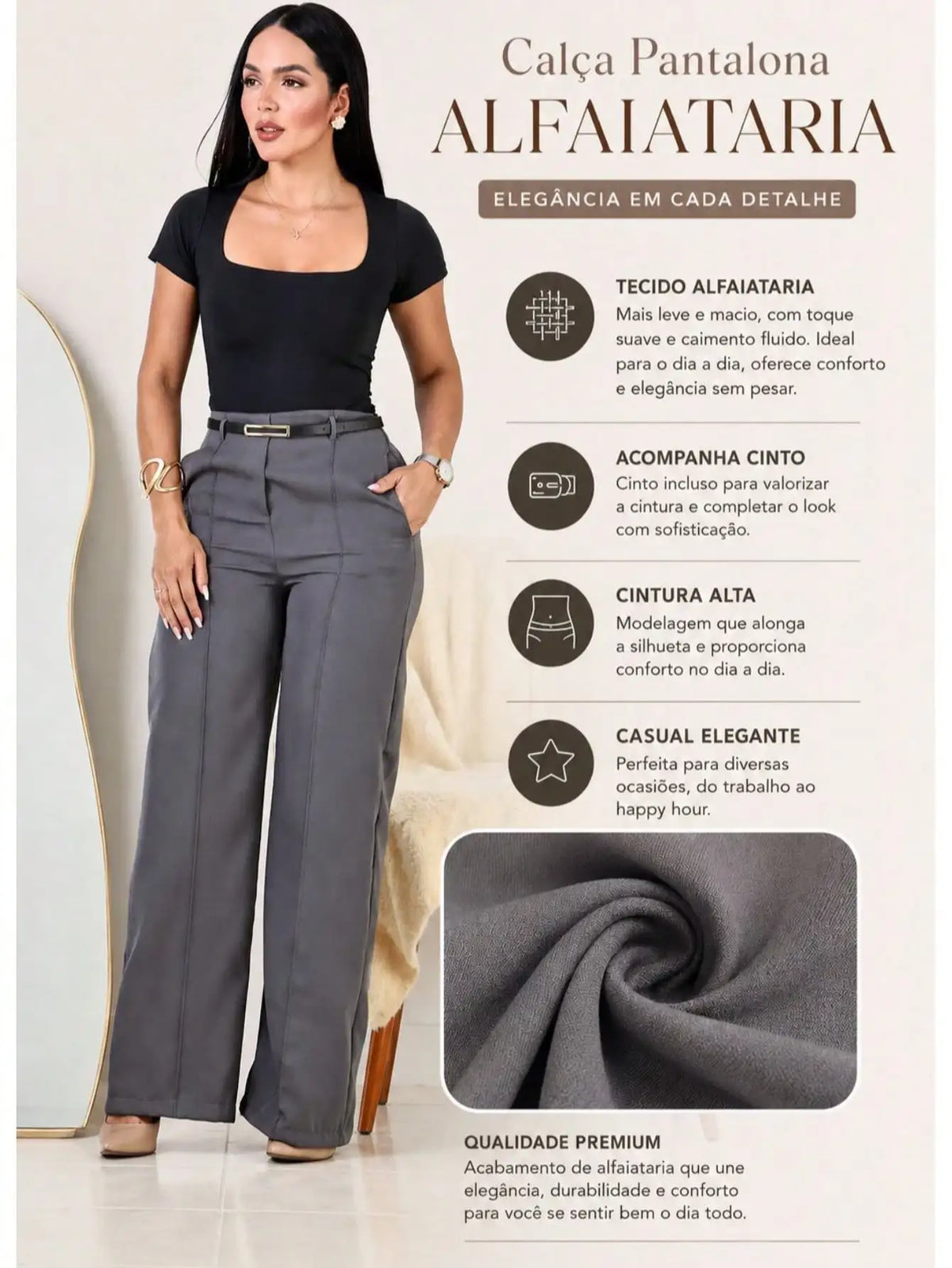 Calça Feminina Preto – Doce Malícia