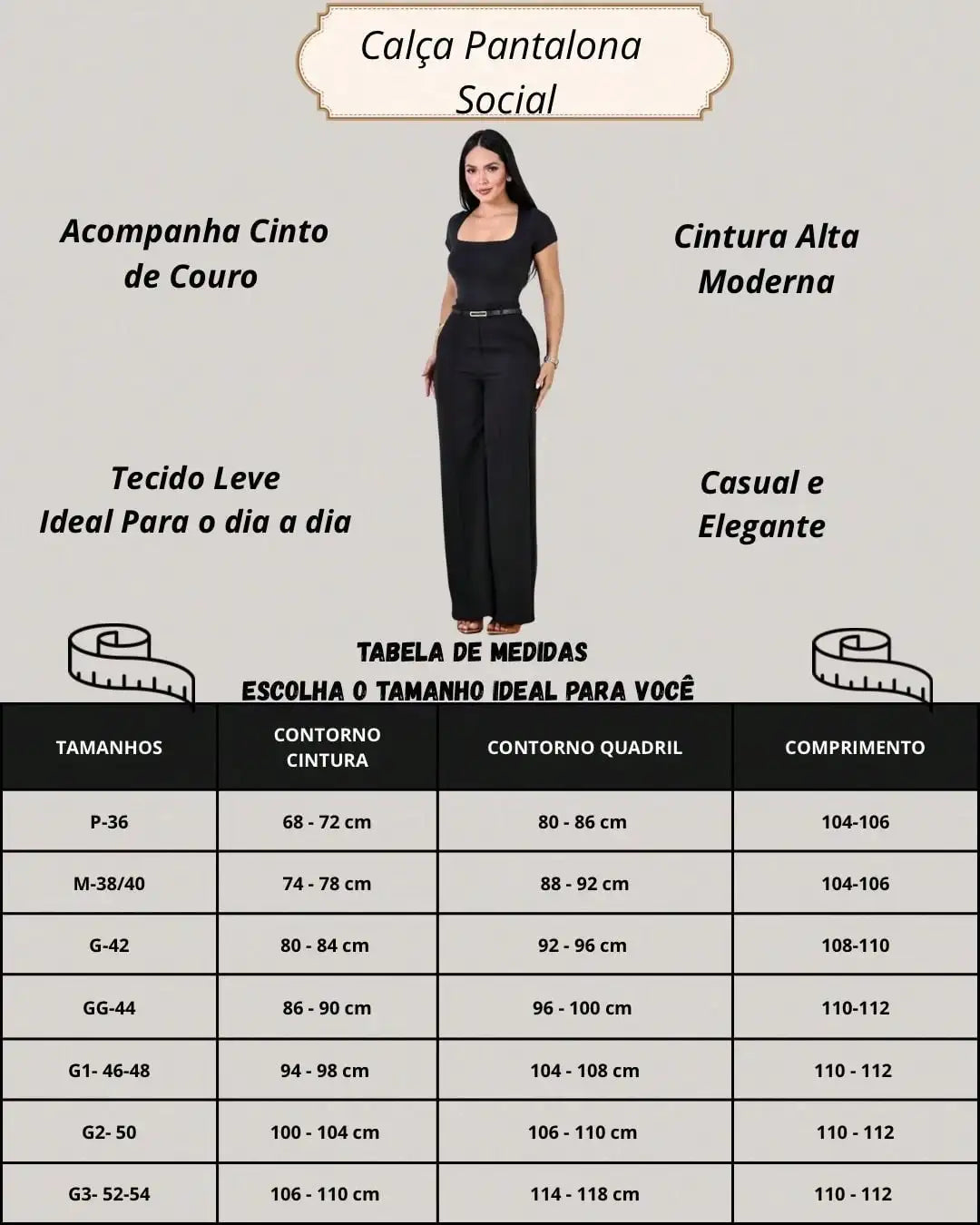 Calça Feminina Preto – Doce Malícia