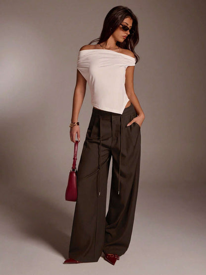 Calça Pantalona Cadarço Duplo – Doce Malícia